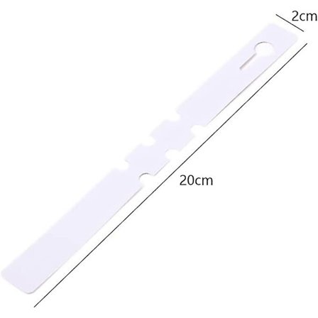 100 stk. plantetiketter i plast, plantetiketter i plast, plantehængemærker, vandtætte haveetiketter (hvide, 2x20cm)