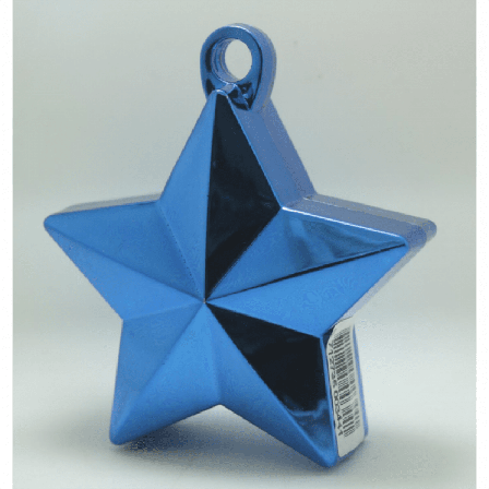 Ballongvikt Stjärna - Metallic Blå - Kalaslagret.se