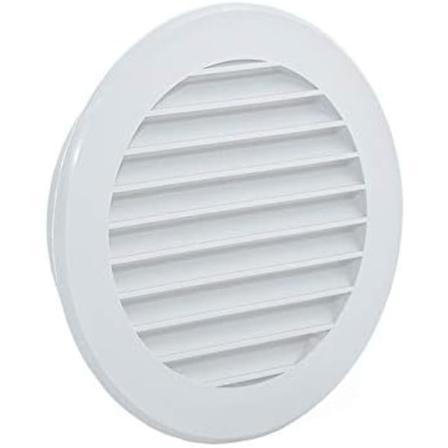 Plastventilasjonsrist - Insektsbeskyttelse -, hvit