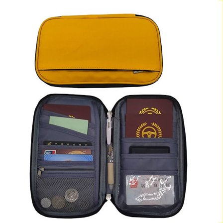 Familiepasholder Dokumenttaske GUL