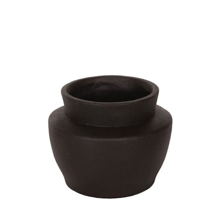 Sort MgO dekorativ vase, 25x25x20 cm