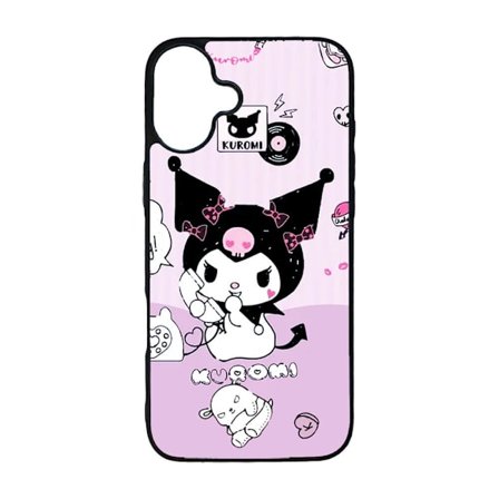 Kuromi iPhone 16 Mobiltelefon Skal