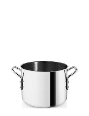 Eva Trio Stainless Steel Gryde 2,2 L Keramisk Slip-Let Belægning - Silver - 2.2 L