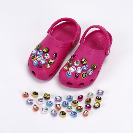 26 stk. skosmykker skosmykker til skodekoration flerfarvet krystalrhinestone sandaler dekorationer fødselsdagsfest gave kvinder børn