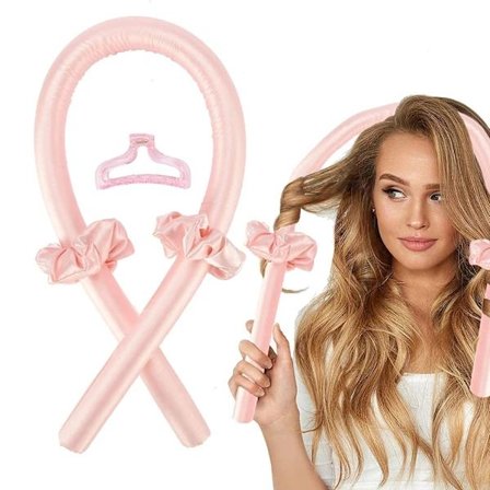 Varmeløst krøllebånd, varmefrie bølgeformere stylingværktøjer til langt og mellemlangt hår, gør håret blødt og glansfuldt