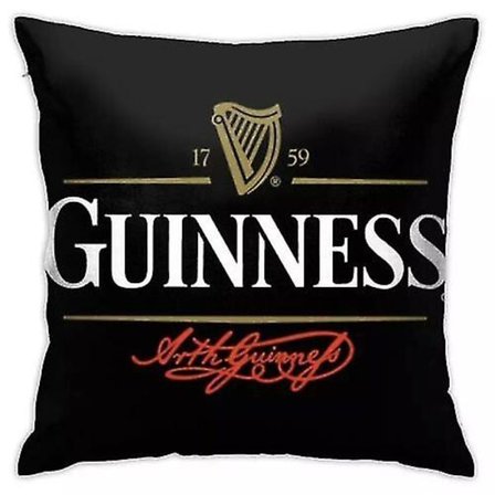 Guinness pudebetræk gave 45 x 45 pudebetræk ny boligindretning bar drik XC (FMY)
