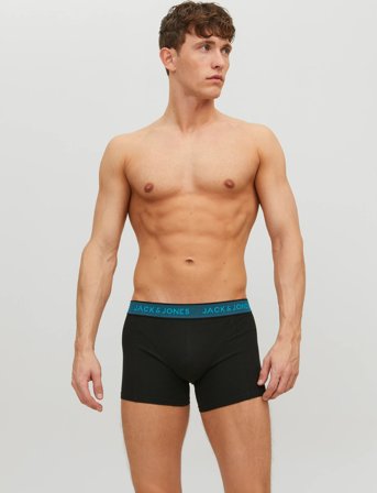 Jack & Jones Jacwaistband Trunks 3 Pack Noos - Black - XXL