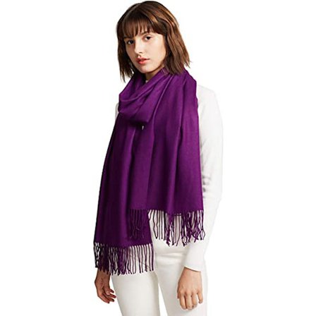 Kvindernes store bløde cashmere-følelse Pashmina sjaler wraps let tørklæde