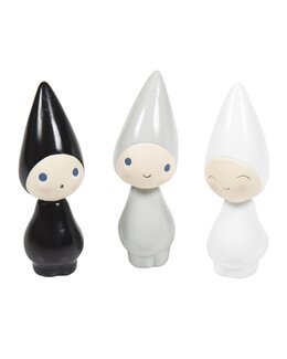 Peggy 3- pak Højde 6 cm Sort