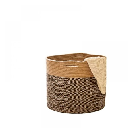 Stilfuld & Neutral Kurv til Tæpper til Børneværelset, Nem Pleje & Formgendannelse Vasketøjskurv, Stor Jute Reb Kurv til Vaskerum Soveværelse 