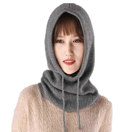 Dame Balaclava Hætte Hue Vinter Cashmere Strikkede Beanies Ski Maske Ski Hue Udendørs