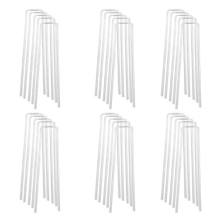 50 kpl U-muotoisia sinkittyjä maahan kiinnitettäviä nauloja, nurmikon ja puutarhan kiinnitysnauloja kotiin ja ulkokäyttöön (2,5x40x200 mm) 2,5*40*200 