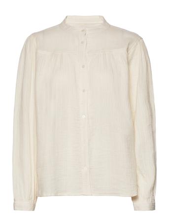 Nicky Shirt Blus Långärmad Creme Lollys Laundry