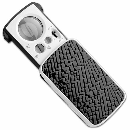 Juvelerlupe 30X 60X 90X med Sterkt LED-lys