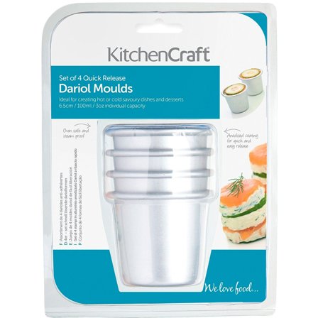 Kitchen craft Aluminiumsformer 4-pack Anodiserte 7.5 cm' - 'Stål