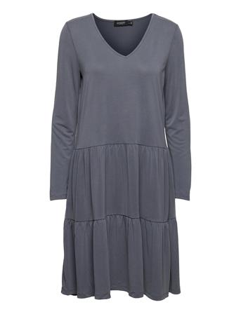 Slcolissa V-Neck Dress Ls Blue Soaked In Luxury