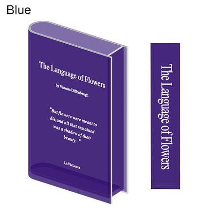 Ny Clear Book Vase Bokvaser BLÅ BLÅ