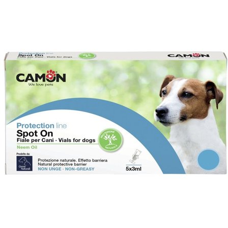 Camon Protection Fiale Antiparassitarie Spot-On Cani Olio Di Neem