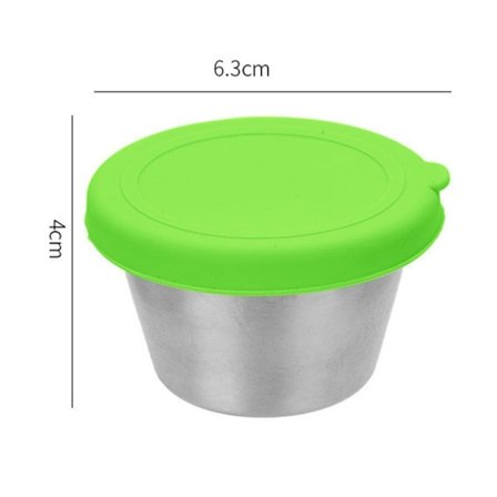 Såskopp Med Silikonlock GRÖN - spot försäljning