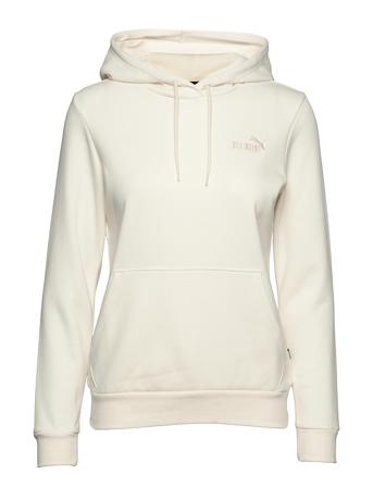 Ess+ Embroidered Hoodie Fl Cream PUMA