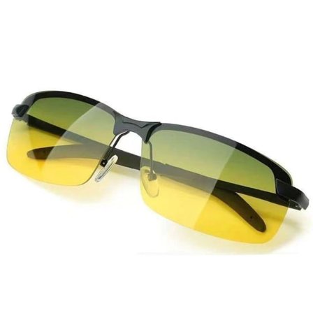 Nattkjøringsbriller med polariserte antirefleksglass, blålysblokkerende glass for forbedret sikt og redusert belastning på øynene, UV400-beskyttelse