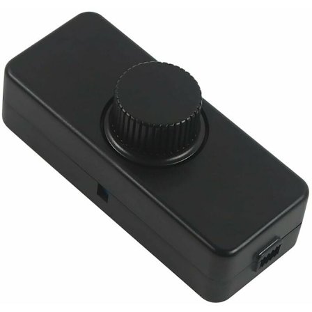 3-100W LED-himmennin (pyörivä säädin), käytetään himmennettäville LED-, hehkulamppu- ja halogeenilampuille, 220-240V, ENTRUCTER CE, Musta