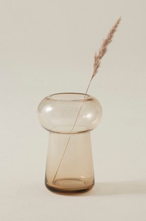 Jotex - Glassvase - Høyde 24 Cm Lys brun - VIOLA - Kjøp Vaser hos Jotex