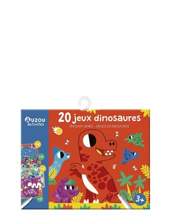 Activity Cards - 20 Dinosaur Games Red Auzou