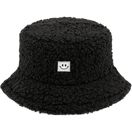 Vinterpelsbøttehat til kvinder og mænd, varm, blød og lodden Buc