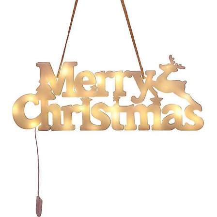 God Jul Bokstavskilt LED-lys Batteridrevet