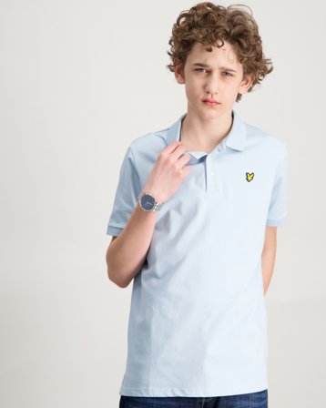 Lyle & Scott Plain Polo Shirt Blau Polo/Rugbyshirts Jungen - Kids Brand Store