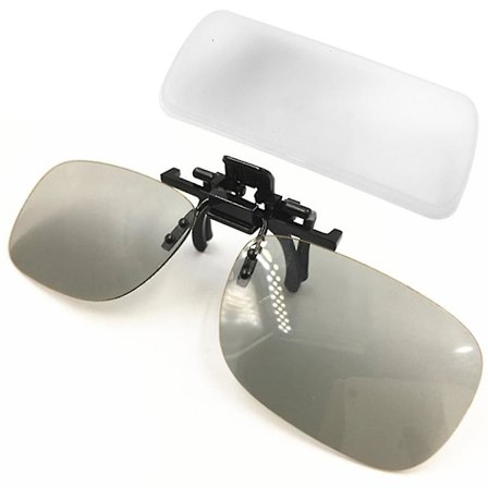 3D-lasit, kiinnitettävät 3D-anaglyf-lasit silmälasien käyttäjille