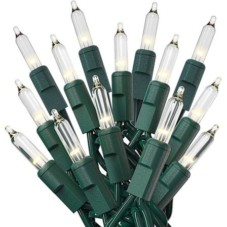 Paristokäyttöiset jouluvalot 16,4 jalkaa 50 LED kirkas mini Str