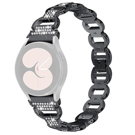 Sømløs Metal Rhinestone Deco Urrem Til Samsung Galaxy Watch 5 Pro 45mm/Watch 5 Active 40/44mm