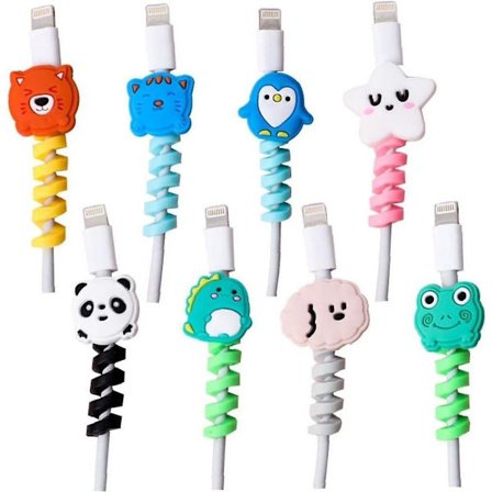 8-delt beskyttende kabel lader Datakabelstativ Kabelbeskytter Kabelholder Kabelhåndtering