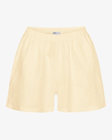 Linen Shorts - Soft Yellow - Female - S