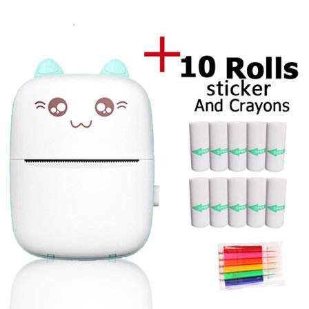 Bærbar fotoprinter, trådløs BT Mini Instant Photo Printer,