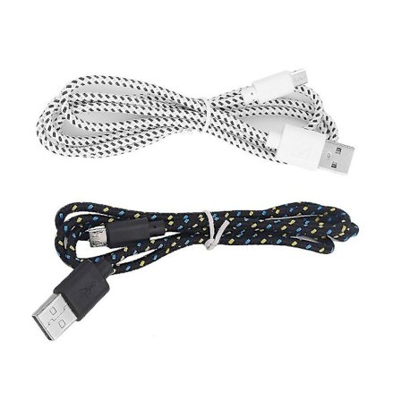 V8 Micro 2.0 USB Platt Datakabel Laddare för Androidtelefoner