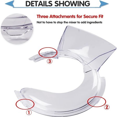 4,5 & 5 QT Hällskydd för KitchenAid Stativmixer, KN1PS, KSM500PS, KSM450