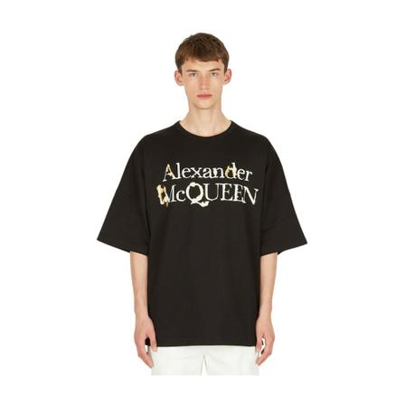 Alexander McQueen T-Shirts Sort, Herre
