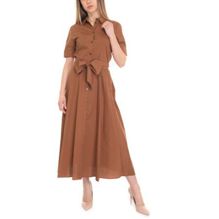 Woolrich, Brązowy Midi Dress Brązowy, Kobieta, Rozmiar: S