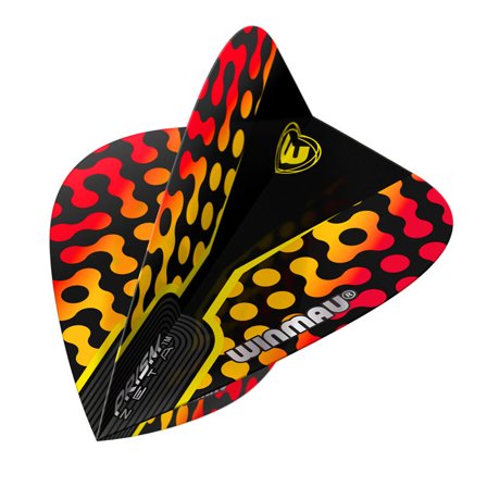 Winmau Prism Zeta Noir, Jaune & Rouge | Winmau.com