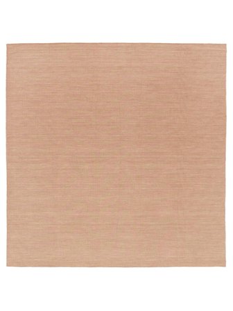 Tapis De Laine Uni Handloom Flat Terracotta Carré Grand