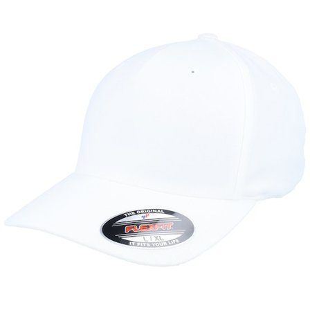 Flexfit - Hvid flexfit Kasket - A-Frame White Flexfit @ Hatstore