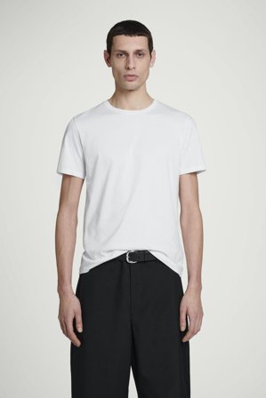 COS Men's Regular Cotton T-Shirt in White