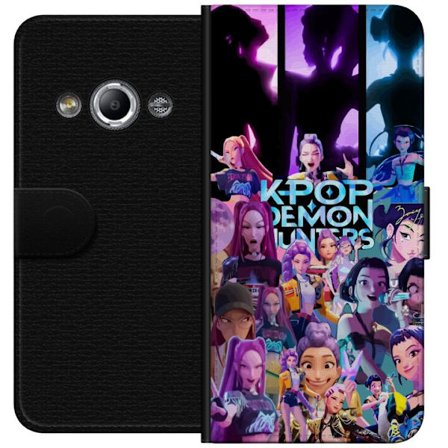 Yhteensopiva Lompakkokotelo Samsung Galaxy Xcover 3 KPop Demon Hunters anime tyyli tumma suunnittelu