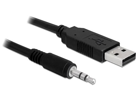 Delock Converter USB 2.0 > Serial-TTL 3.5 mm stereo jack (5 V) - seriell adapter - USB 2.0