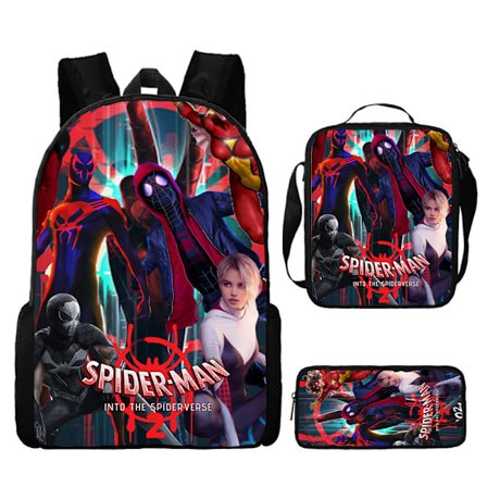 3-pack Spider Man Ryggsäck med tecknat motiv för pojkar-YY001