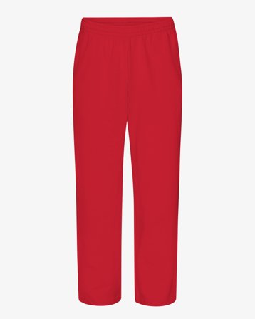 Organic Straight Leg Sweatpants - Scarlet Red XS