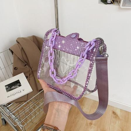Yhden olkapään kainalolaukku Kirkas Crossbody-laukku PINK pink
